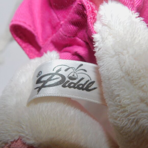 VTG 90s Diddl Mouse Thomas Goletz Depesche 10" Stuffed Plush Toy White Overalls - Picture 6 of 8